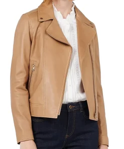 womens-tan-faux-leather-biker-jacket