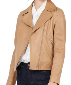 womens-tan-faux-leather-biker-jacket
