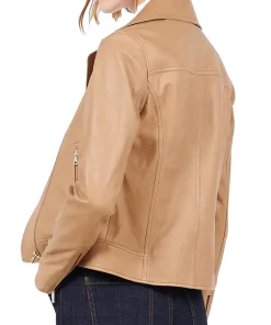womens-tan-faux-leather-biker-jacket