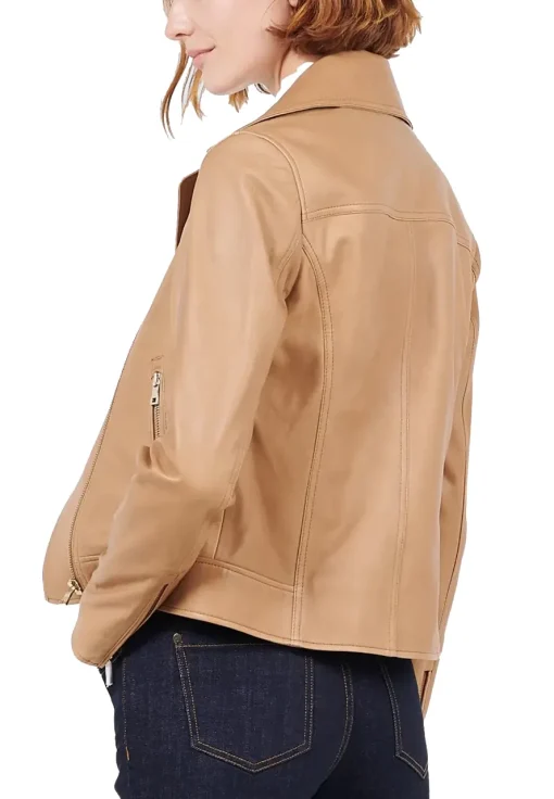 womens-tan-faux-leather-biker-jacket