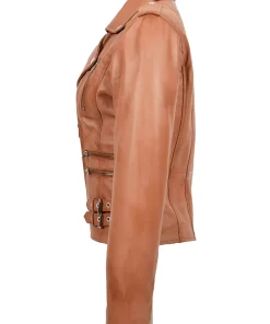 womens-trendy-biker-cognac-faux-leather-jacket
