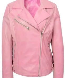 womens-trendy-biker-faux-leather-pink-jacket