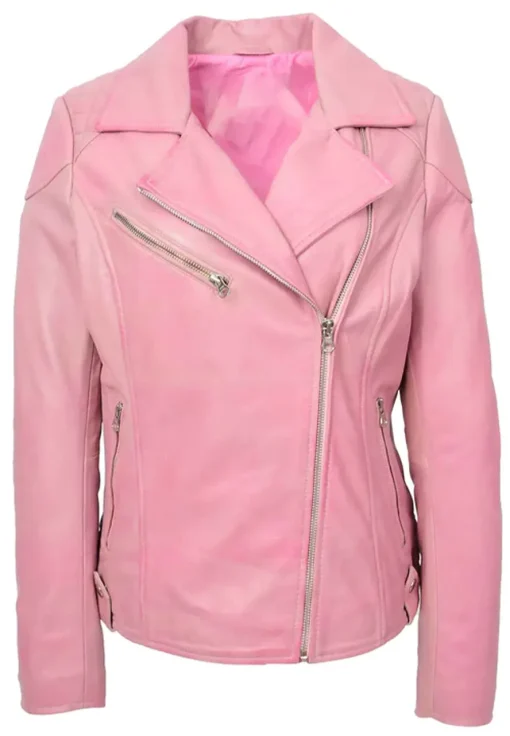 womens-trendy-biker-faux-leather-pink-jacket