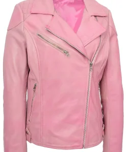 womens-trendy-biker-faux-leather-pink-jacket