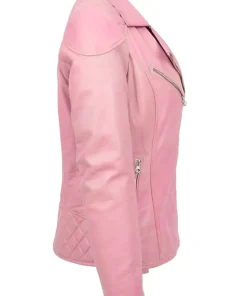 womens-trendy-biker-faux-leather-pink-jacket