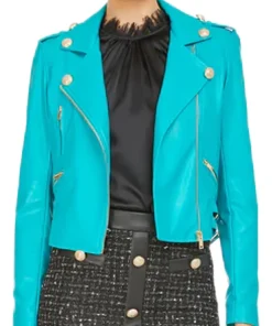 womens-turquoise-faux-leather-moto-jacket