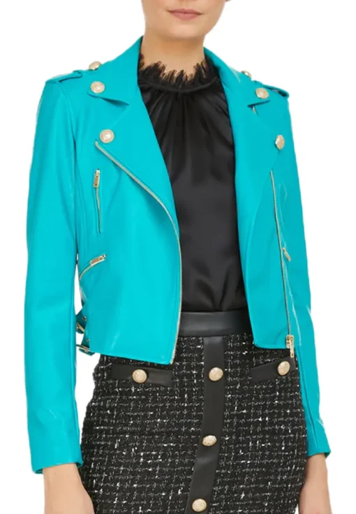 womens-turquoise-faux-leather-moto-jacket