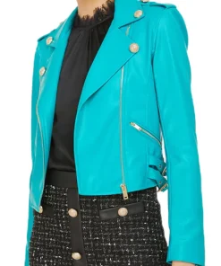 womens-turquoise-faux-leather-moto-jacket