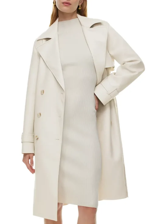womens-white-faux-leather-single-breasted-coat