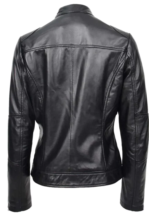 womens-zip-casual-black-faux-leather-biker-jacket