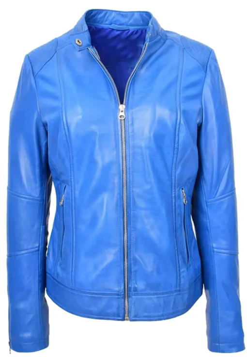 womens-zip-casual-blue-faux-leather-biker-jacket