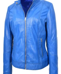 womens-zip-casual-blue-faux-leather-biker-jacket