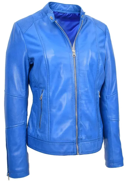 womens-zip-casual-blue-faux-leather-biker-jacket