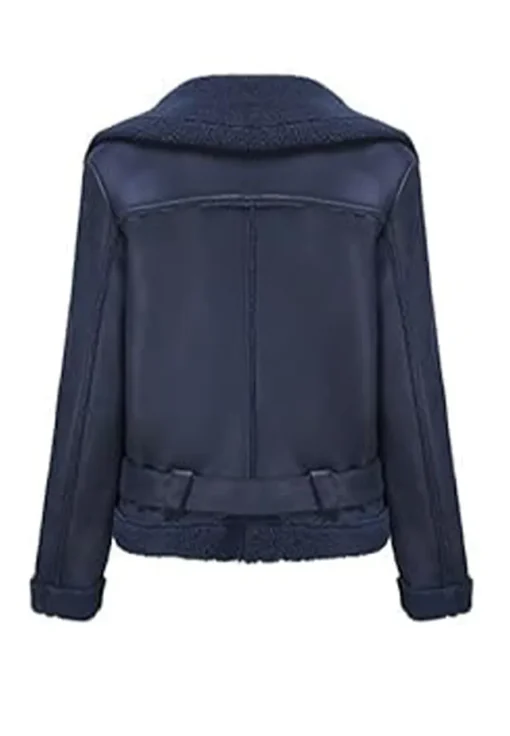 womens-fleece-lined-blue-faux-leather-jacket