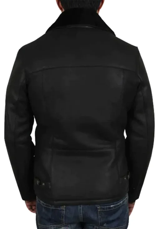mens-black-aviator-faux-leather-shearling-jacket