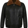 mens-black-bomber-aviator-faux-leather-shearling-jacket