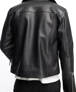 mens-black-faux-leather-faux-shearling-jacket