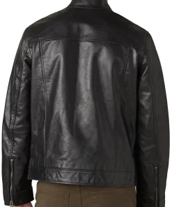mens-black-faux-leather-jacket-with-multi-stripe