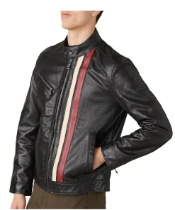 mens-black-faux-leather-jacket-with-multi-stripe