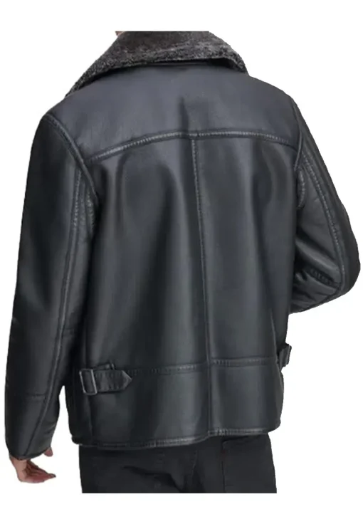 mens-black-shearling-collar-faux-leather-jacket