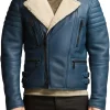 mens-blue-faux-leather-shearling-jacket