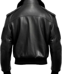 mens-bomber-faux-leather-black-jacket