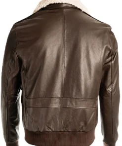 mens-brown-bomber-faux-leather-shearling-jacket