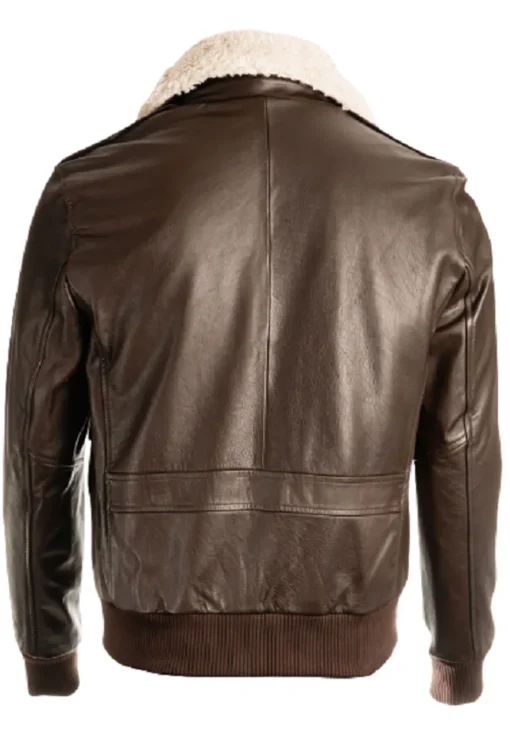 mens-brown-bomber-faux-leather-shearling-jacket