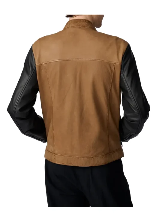 mens-brown-faux-leather-jacket-with-black-sleeves