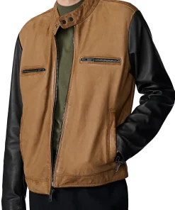 mens-brown-faux-leather-jacket-with-black-sleeves