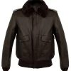 mens-brown-faux-leather-shearling-bomber-jacket