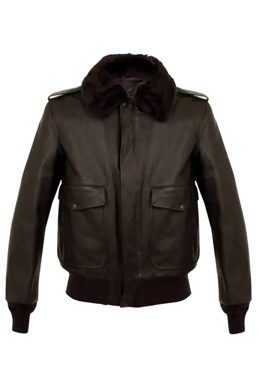 mens-brown-faux-leather-shearling-bomber-jacket