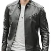 mens-cafe-racer-matt-black-faux-leather-jacket