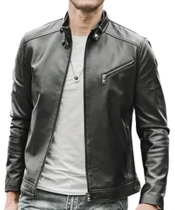 mens-cafe-racer-matt-black-faux-leather-jacket