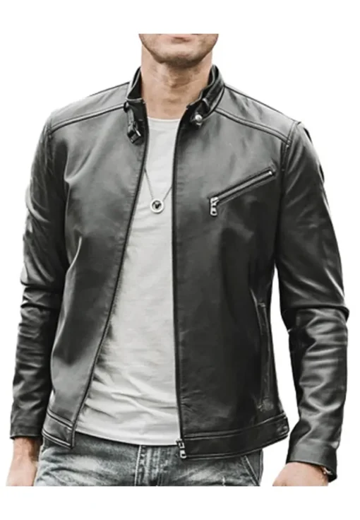 mens-cafe-racer-matt-black-faux-leather-jacket