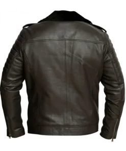 mens-dark-brown-faux-leather-shearling-jacket