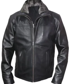 mens-double-neck-shearling-collar-black-faux-leather-jacket