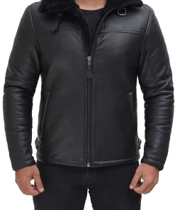 mens-faux-leather-black-shearling-jacket