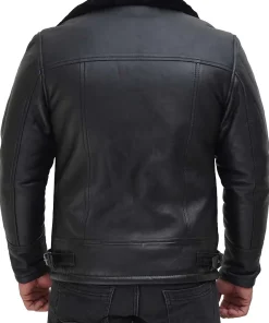 mens-faux-leather-black-shearling-jacket