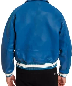mens-icon-blue-faux-leather-bomber-jacket