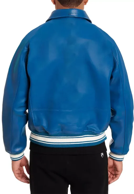 mens-icon-blue-faux-leather-bomber-jacket