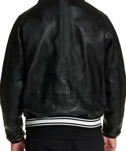 mens-icon-jet-black-faux-leather-bomber-jacket