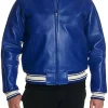 mens-icon-mazarine-blue-faux-leather-bomber-jacket