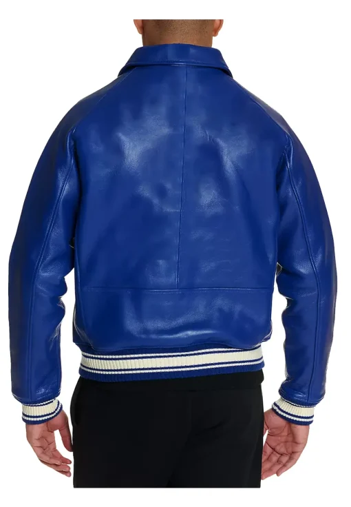 mens-icon-mazarine-blue-faux-leather-bomber-jacket