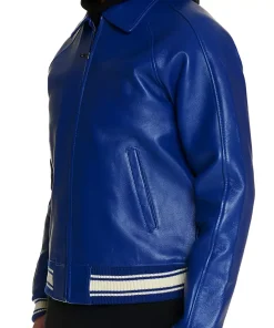 mens-icon-mazarine-blue-faux-leather-bomber-jacket