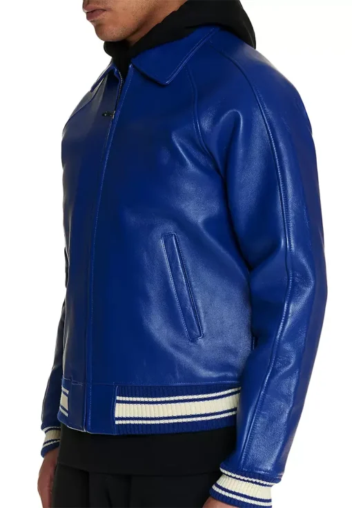 mens-icon-mazarine-blue-faux-leather-bomber-jacket