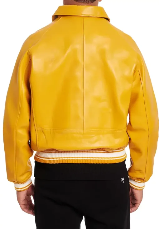 mens-icon-mustard-faux-leather-bomber-jacket