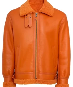 mens-icon-orange-faux-leather-shearling-jacket
