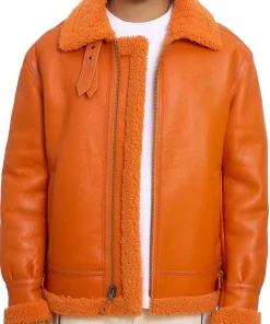 mens-icon-orange-faux-leather-shearling-jacket