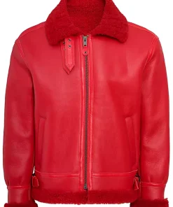 mens-icon-red-faux-leather-shearling-jacket